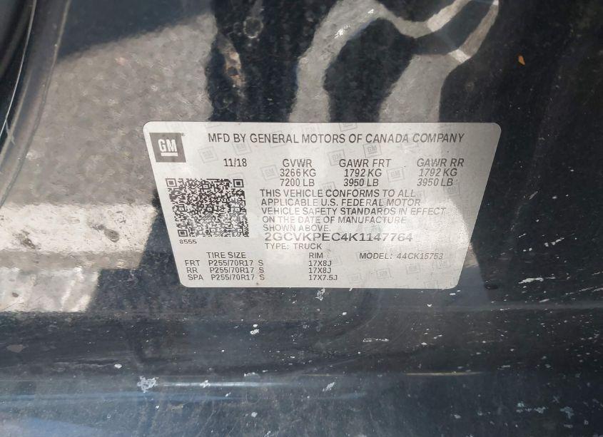 Photo 9 of 2019 Chevrolet Silverado 1500 LD LT (VIN 2GCVKPEC4K1147764)