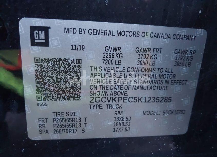 Photo 9 of 2019 Chevrolet Silverado 1500 LD LT (VIN 2GCVKPEC5K1235285)