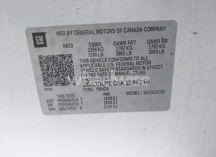 Photo 9 of 2019 Chevrolet Silverado 1500 LD LT (VIN 2GCVKPEC6K1189210)