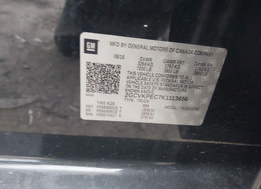 Photo 9 of 2019 Chevrolet Silverado 1500 LD LT (VIN 2GCVKPEC7K1113656)