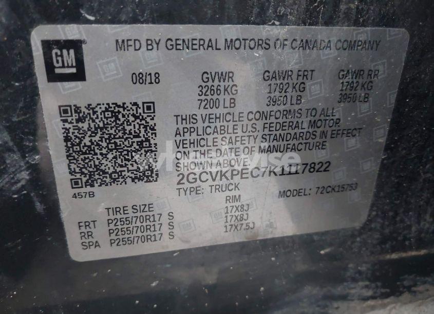 Photo 9 of 2019 Chevrolet Silverado 1500 LD LT (VIN 2GCVKPEC7K1117822)