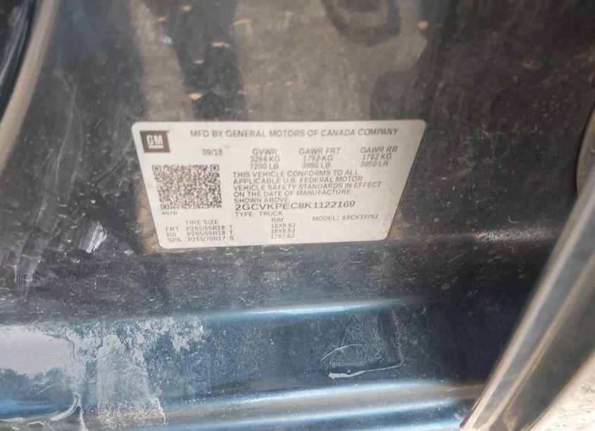 Photo 9 of 2019 Chevrolet Silverado 1500 LD LT (VIN 2GCVKPEC8K1122169)