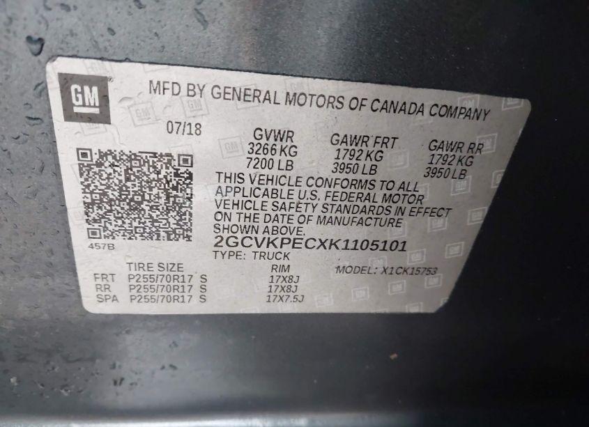 Photo 9 of 2019 Chevrolet Silverado 1500 LD LT (VIN 2GCVKPECXK1105101)