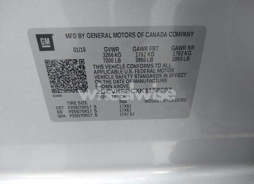 Photo 9 of 2019 Chevrolet Silverado 1500 LD LT (VIN 2GCVKPECXK1158607)