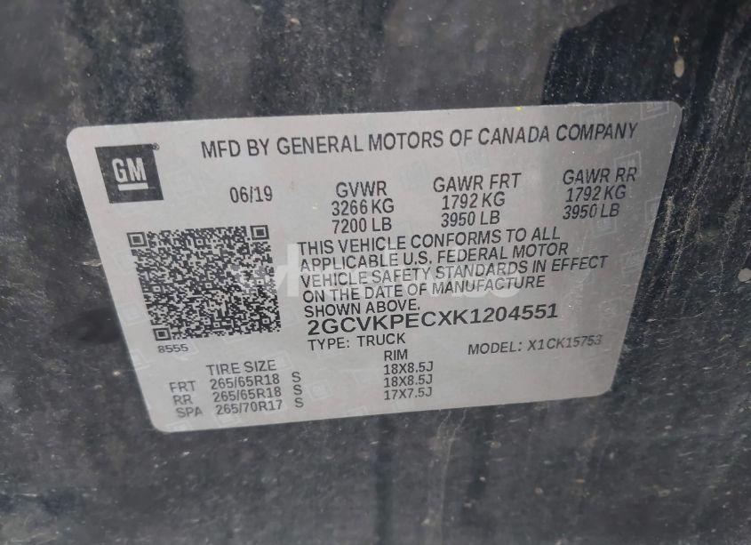 Photo 9 of 2019 Chevrolet Silverado 1500 LD LT (VIN 2GCVKPECXK1204551)