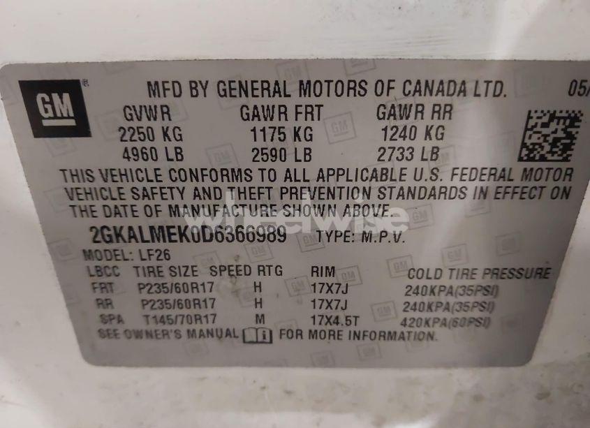 Photo 9 of 2013 Gmc Terrain SLE-1 (VIN 2GKALMEK0D6366989)