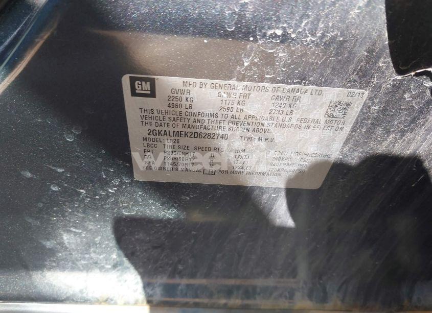 Photo 9 of 2013 Gmc Terrain SLE-1 (VIN 2GKALMEK2D6282740)