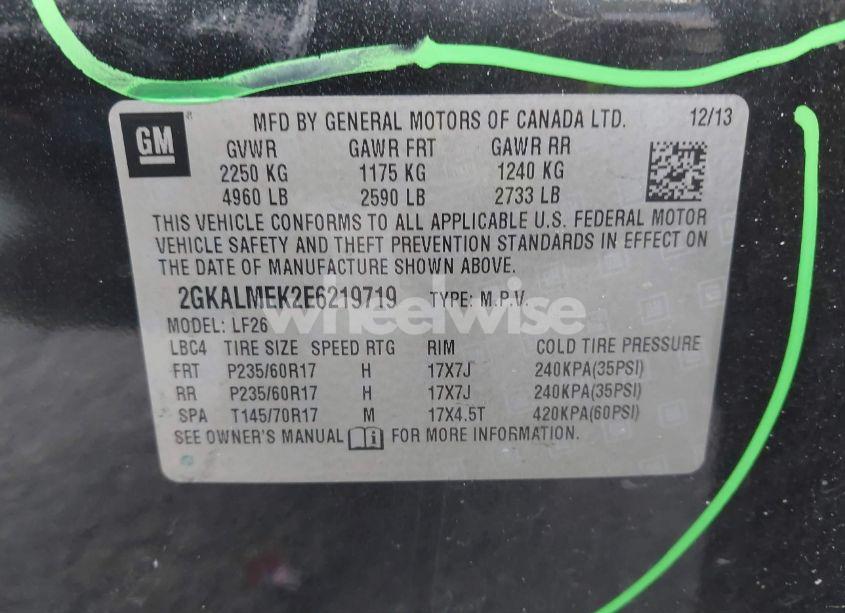 Photo 9 of 2014 Gmc Terrain SLE-1 (VIN 2GKALMEK2E6219719)