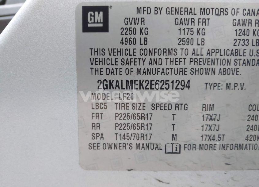 Photo 9 of 2014 Gmc Terrain SLE-1 (VIN 2GKALMEK2E6251294)