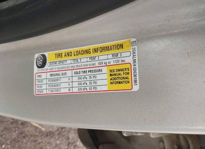 Photo 9 of 2013 Gmc Terrain SLE-1 (VIN 2GKALMEK4D6361861)