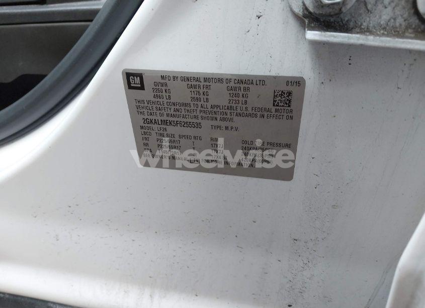 Photo 9 of 2015 Gmc Terrain SLE-1 (VIN 2GKALMEK5F6255535)