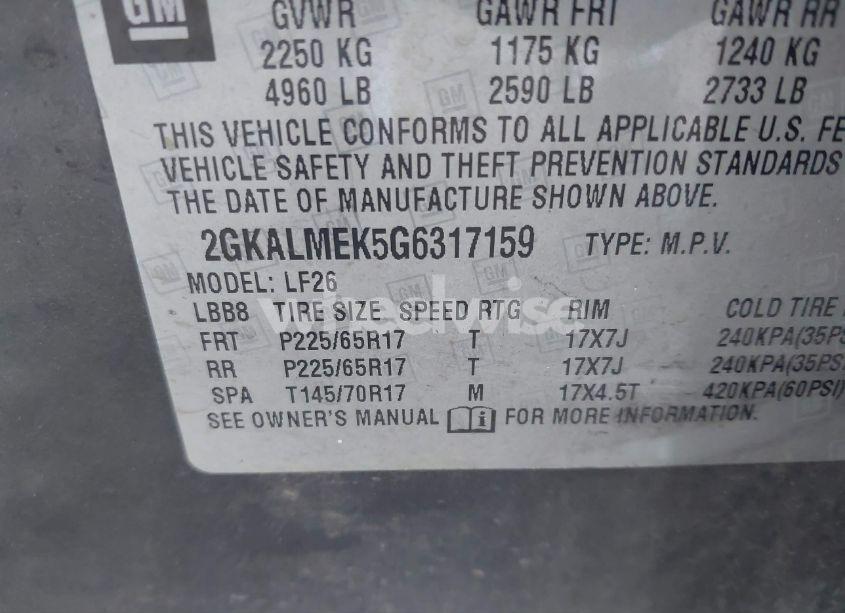 Photo 9 of 2016 Gmc Terrain SLE-1 (VIN 2GKALMEK5G6317159)