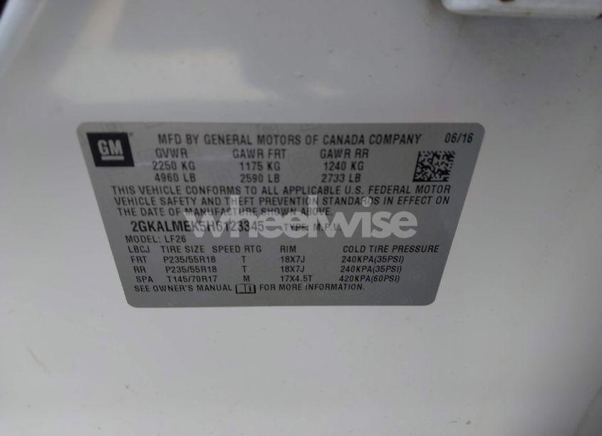 Photo 9 of 2017 Gmc Terrain SLE-1 (VIN 2GKALMEK5H6123345)