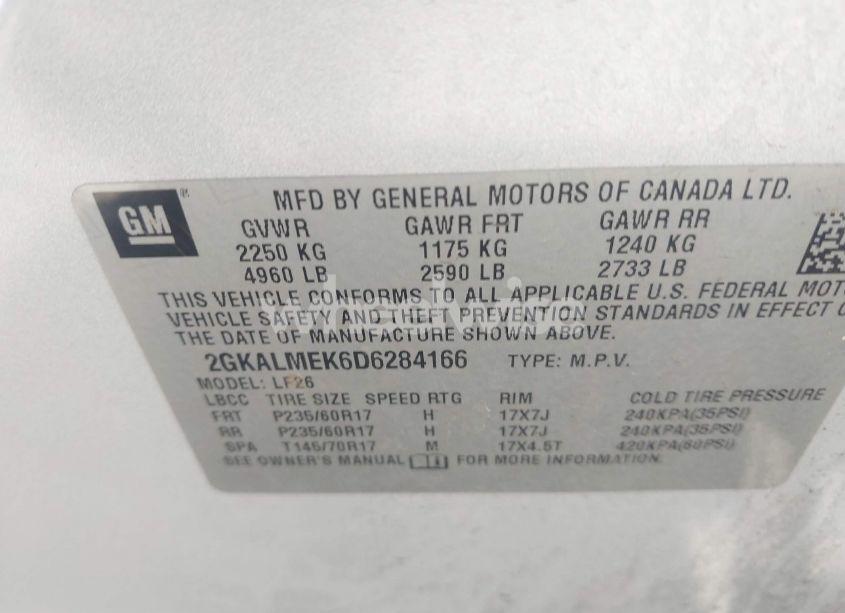 Photo 9 of 2013 Gmc Terrain SLE-1 (VIN 2GKALMEK6D6284166)