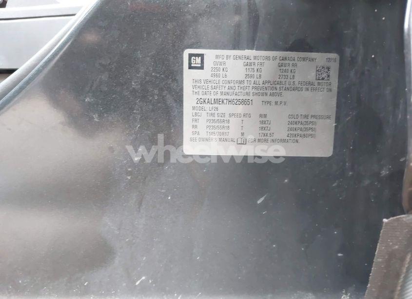 Photo 9 of 2017 Gmc Terrain SLE-1 (VIN 2GKALMEK7H6258651)