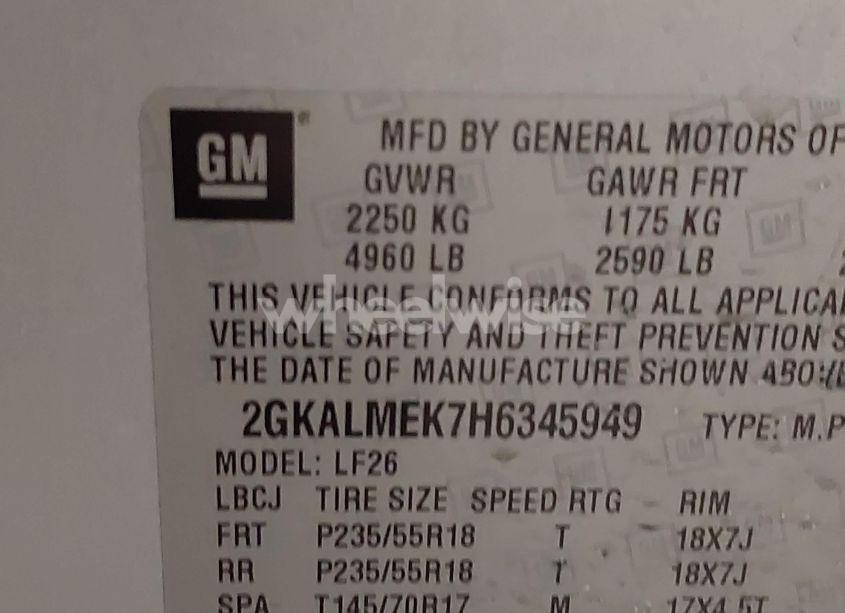 Photo 9 of 2017 Gmc Terrain SLE-1 (VIN 2GKALMEK7H6345949)