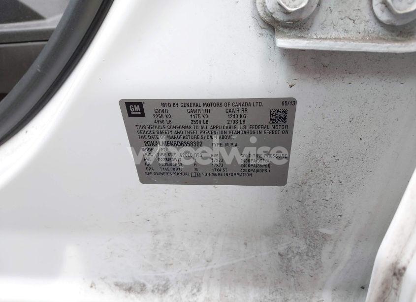 Photo 9 of 2013 Gmc Terrain SLE-1 (VIN 2GKALMEK8D6358302)