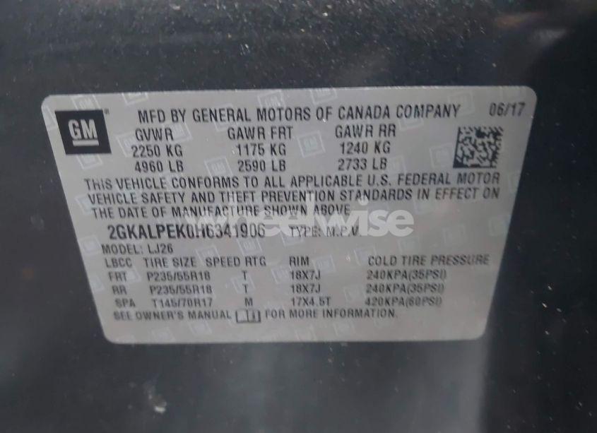 Photo 9 of 2017 Gmc Terrain SLT (VIN 2GKALPEK0H6341906)