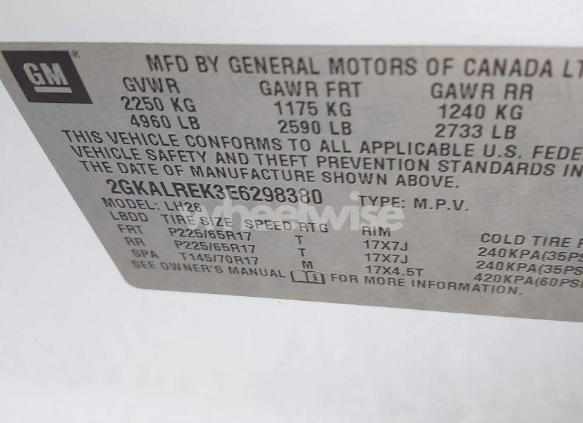 Photo 9 of 2014 Gmc Terrain SLE-2 (VIN 2GKALREK3E6298380)