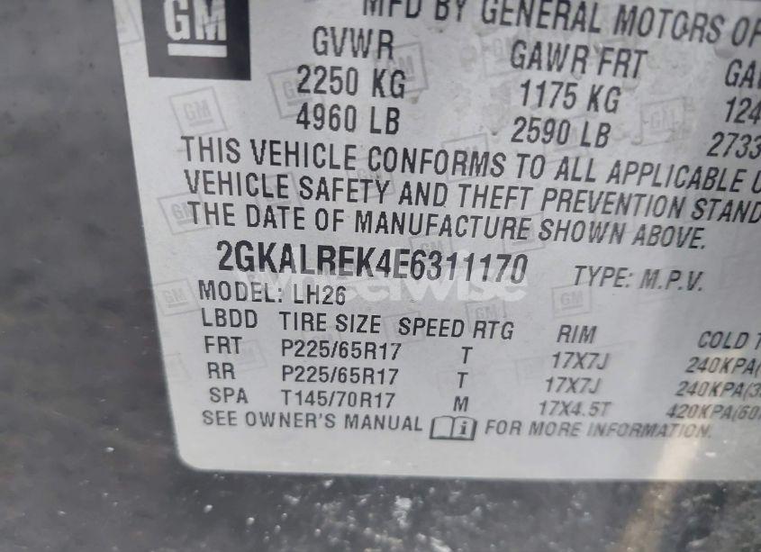 Photo 9 of 2014 Gmc Terrain SLE-2 (VIN 2GKALREK4E6311170)