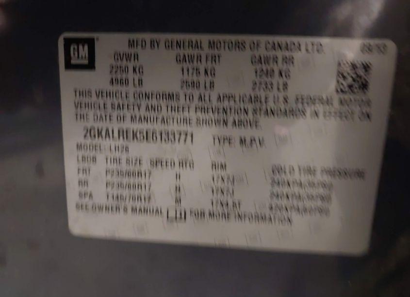 Photo 9 of 2014 Gmc Terrain SLE-2 (VIN 2GKALREK5E6133771)