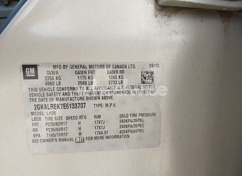 Photo 9 of 2014 Gmc Terrain SLE-2 (VIN 2GKALREK7E6133707)