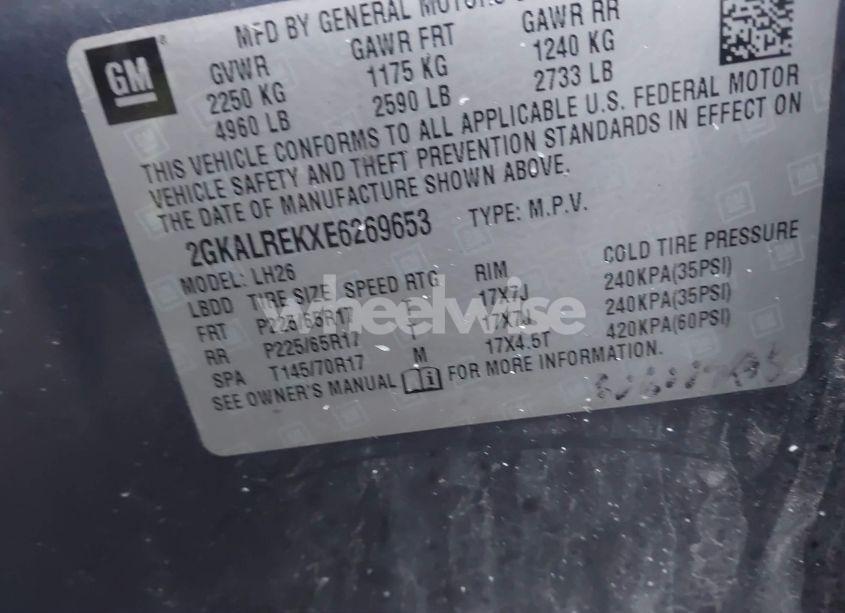 Photo 9 of 2014 Gmc Terrain SLE-2 (VIN 2GKALREKXE6269653)