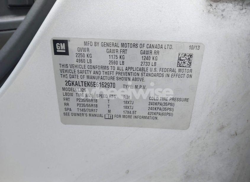 Photo 9 of 2014 Gmc Terrain SLT-2 (VIN 2GKALTEK6E6162970)