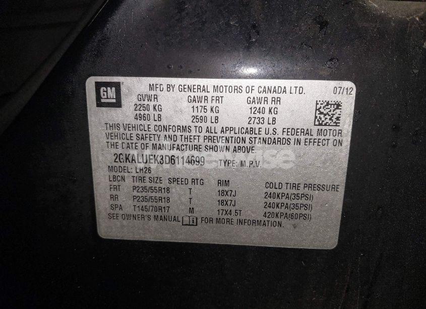 Photo 9 of 2013 Gmc Terrain SLT-1 (VIN 2GKALUEK3D6114699)