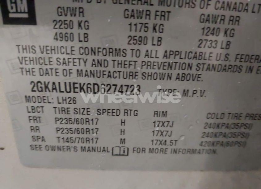 Photo 9 of 2013 Gmc Terrain SLT-1 (VIN 2GKALUEK6D6274723)