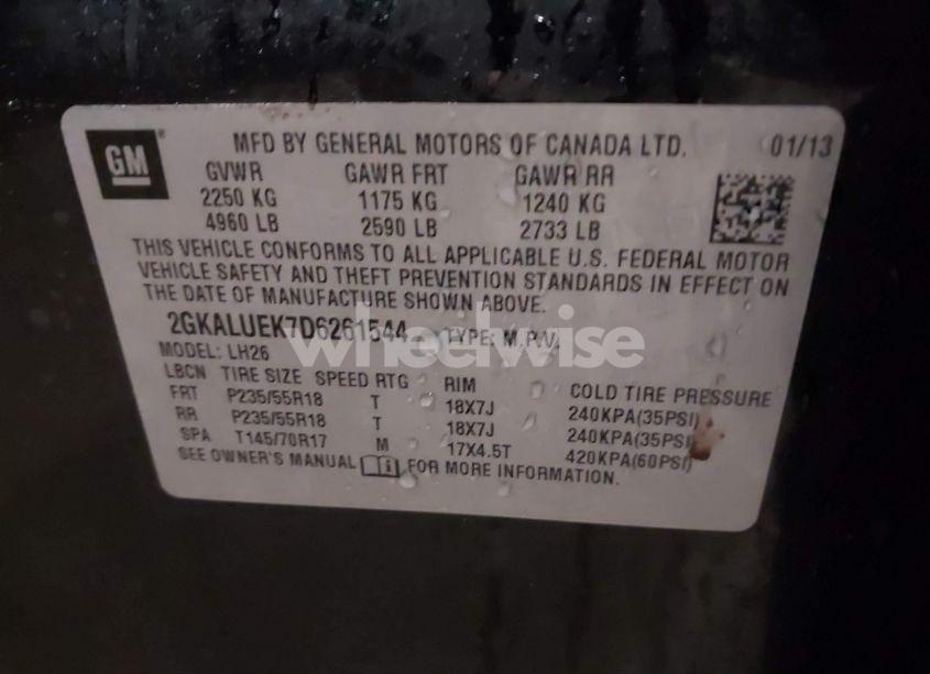 Photo 9 of 2013 Gmc Terrain SLT-1 (VIN 2GKALUEK7D6261544)