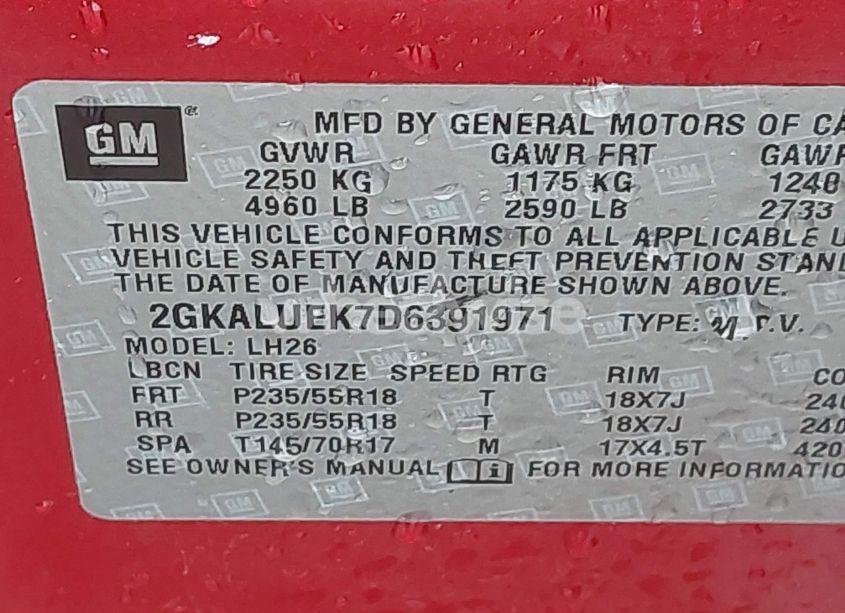 Photo 9 of 2013 Gmc Terrain SLT-1 (VIN 2GKALUEK7D6391971)