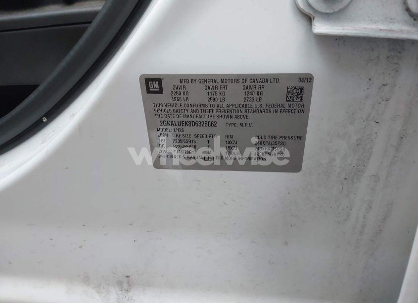 Photo 9 of 2013 Gmc Terrain SLT-1 (VIN 2GKALUEK8D6326062)