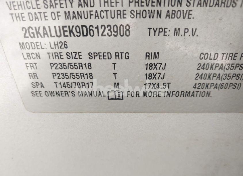 Photo 9 of 2013 Gmc Terrain SLT-1 (VIN 2GKALUEK9D6123908)