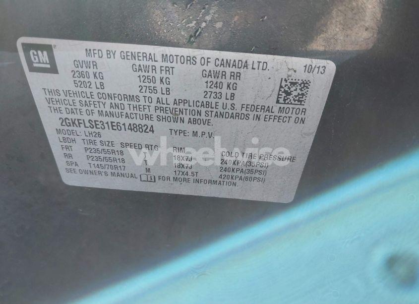 Photo 9 of 2014 Gmc Terrain SLT-1 (VIN 2GKFLSE31E6148824)