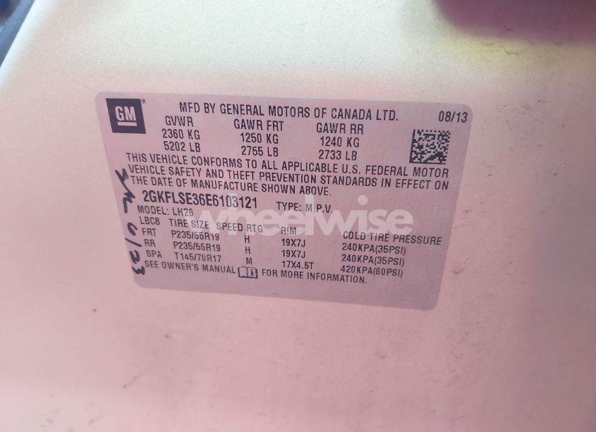 Photo 9 of 2014 Gmc Terrain SLT-1 (VIN 2GKFLSE36E6103121)