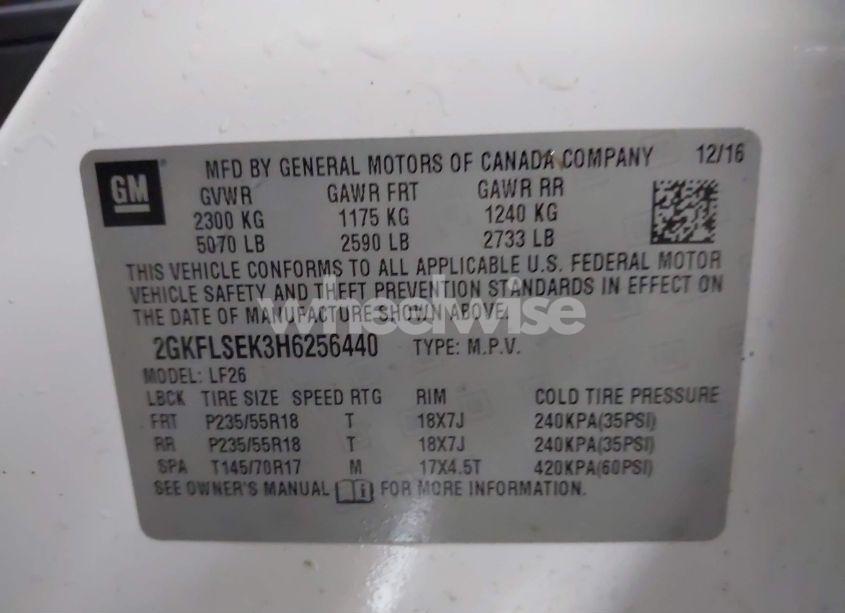 Photo 9 of 2017 Gmc Terrain SLE-1 (VIN 2GKFLSEK3H6256440)