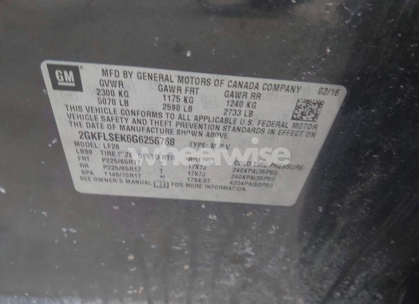 Photo 9 of 2016 Gmc Terrain SLE-1 (VIN 2GKFLSEK6G6256768)