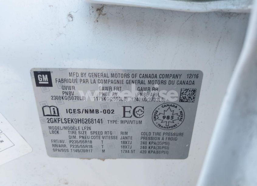 Photo 9 of 2017 Gmc Terrain SLE-1 (VIN 2GKFLSEK9H6268141)