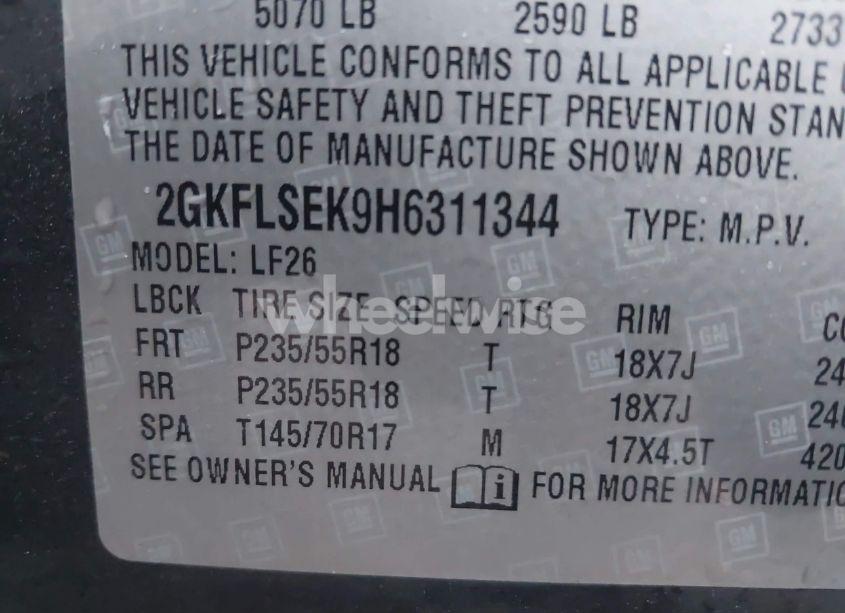 Photo 9 of 2017 Gmc Terrain SLE-1 (VIN 2GKFLSEK9H6311344)