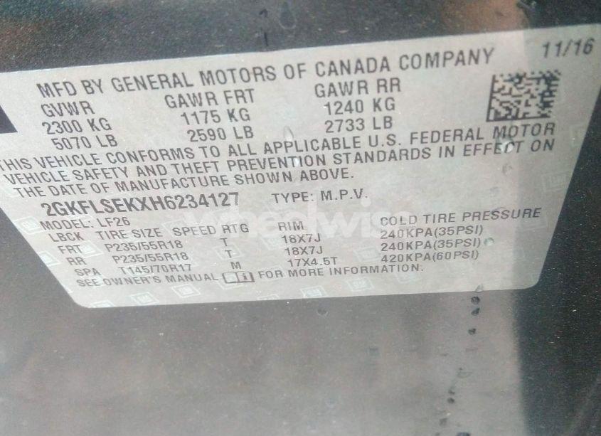 Photo 9 of 2017 Gmc Terrain SLE-1 (VIN 2GKFLSEKXH6234127)