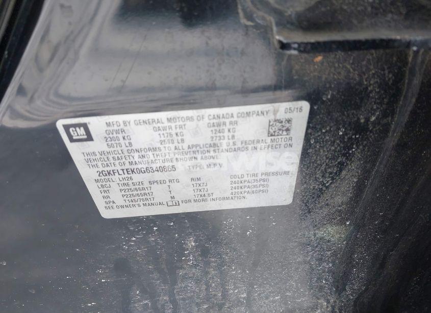 Photo 9 of 2016 Gmc Terrain SLE-2 (VIN 2GKFLTEK0G6340865)