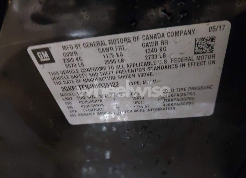 Photo 9 of 2017 Gmc Terrain SLE-2 (VIN 2GKFLTEK4H6335122)