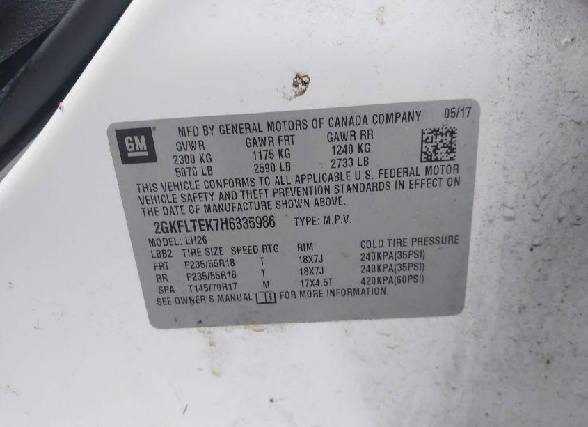 Photo 9 of 2017 Gmc Terrain SLE-2 (VIN 2GKFLTEK7H6335986)