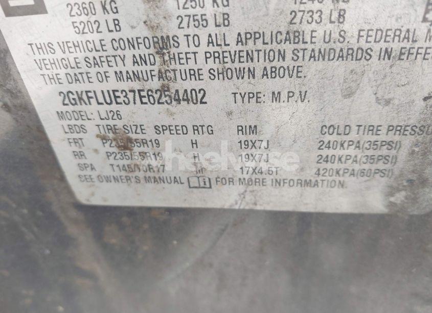 Photo 9 of 2014 Gmc Terrain DENALI (VIN 2GKFLUE37E6254402)