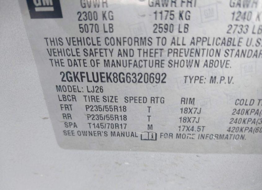 Photo 9 of 2016 Gmc Terrain SLT (VIN 2GKFLUEK8G6320692)