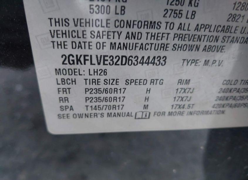 Photo 9 of 2013 Gmc Terrain SLT-1 (VIN 2GKFLVE32D6344433)