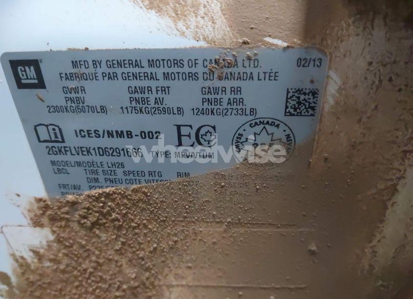 Photo 9 of 2013 Gmc Terrain SLT-1 (VIN 2GKFLVEK1D6291666)