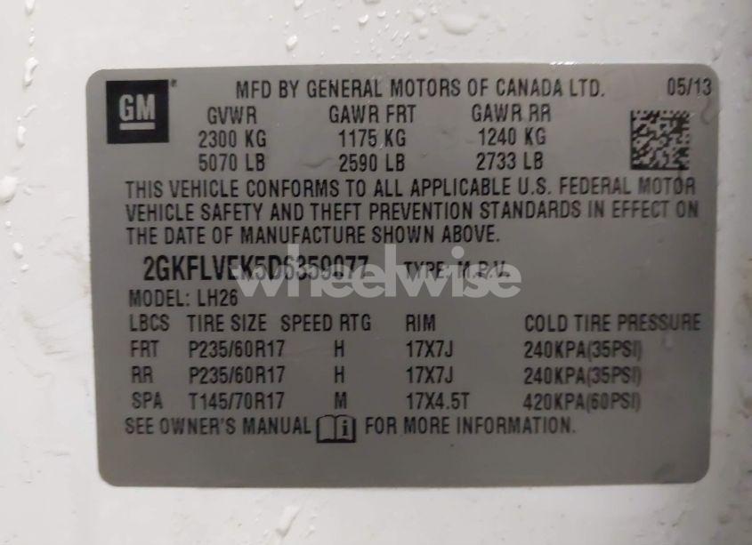 Photo 9 of 2013 Gmc Terrain SLT-1 (VIN 2GKFLVEK5D6359077)