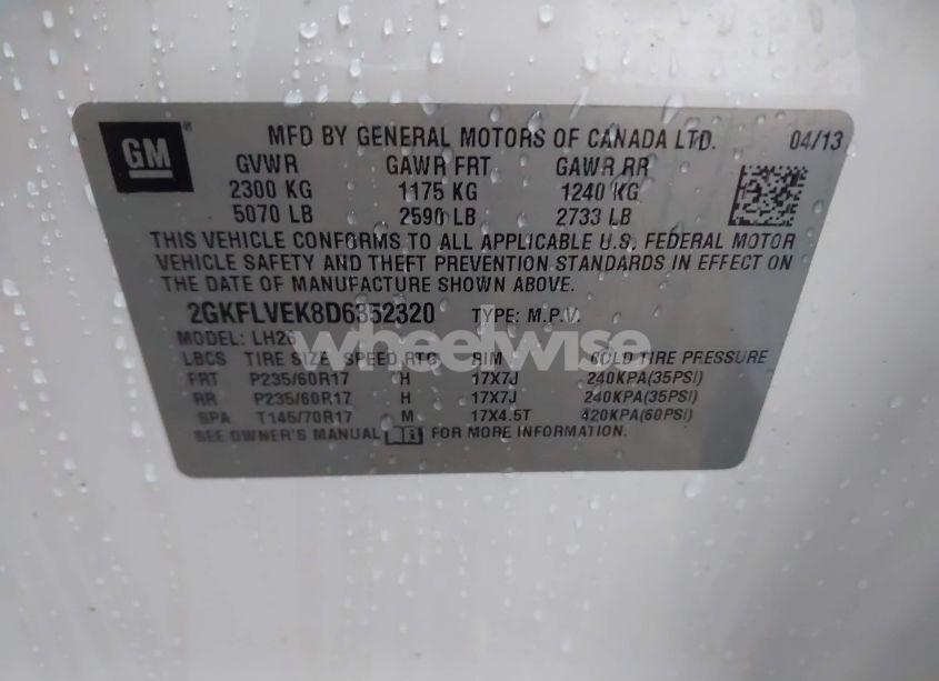 Photo 9 of 2013 Gmc Terrain SLT-1 (VIN 2GKFLVEK8D6352320)